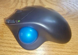 Logitech M570 Wireless USB Trackball w/ Unifying Receiver for PARTS / REPAIR! - Afbeelding 1 van 9