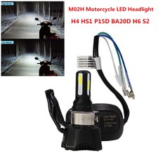 40W Motorcycle Headlight LED Bulb H4 HS1 P15D BA20D H6 S2 M02H Hi/Lo Beam Light