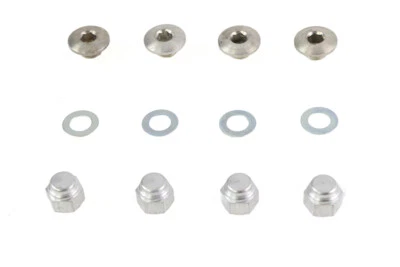 Tapón de extremo de eje basculante y tuerca de tapa de cadmio para Harley Davidson Foto 1 de 4