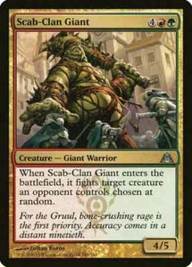 SCAB-CLAN GIANT X 4 N/M- DRAGON'S MAZE MAGIC THE GATHERING - Picture 1 of 1