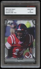 DK METCALF 2019 LEAF DRAFT 1ST GRADED 10 ROOKIE CARD SEATTLE SEAHAWKS D.K.