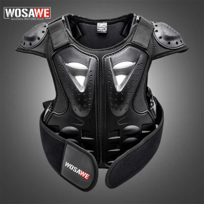 WOSAWE Kids Youth Chest Protector Dirt Bike Motocross DH Racing Armor Vest Gear