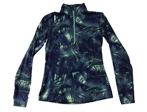 Nike Pullover Para Mujer Grande Azul Verde 1/4 Cremallera Dri-Fit Atlético Manga Larga Top - Imagen 1 de 13