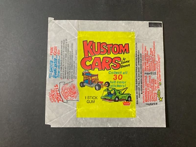 Fleer vintage kustom cars by George Barris wax card wrapper - Image 1 of 2