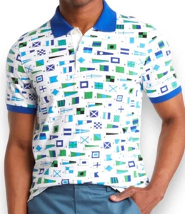 BROOKS BROTHERS New Men’s XXL Nautical Flags Polo Golf Shirt Blue Sail Pique 2XL - Picture 1 of 24
