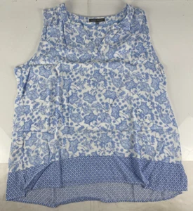 Laura Ashley - weißes Shirt mit blauen Blumen - UK 20 - EUR 46 - Bild 1 von 4