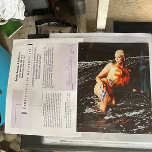 Brigitte Nielsen signiert 8x10 schönes handsigniertes Foto mit Coa rot Sonja Schauspielerin - Bild 1 von 6