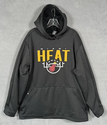Miami Heat Mens Hoodie XL Black Sweatshirt NBA - Image 1 of 4