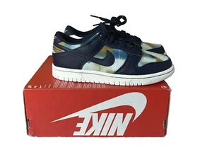 Nike Dunk Low Graffiti Navy GS 5Y / 6.5W - OBSIDIAN - DM1051-400 - Picture 1 of 8