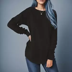 Womens Tunics Tops Spring Summer Long Sleeve Loose Fit Casual Pullover Shirts - Picture 1 of 14