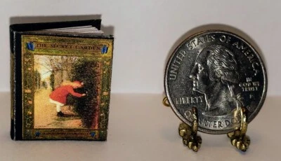LEE ANN BORGIA MINIATURE BOOKS 1:12 SCALE MINIATURE BOOK THE SECRET GARDEN ILLUSTRATED MODIFIED