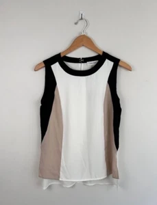 Calvin Klein Business Casual Womens Top Tri-Colored XS - Picture 1 of 4