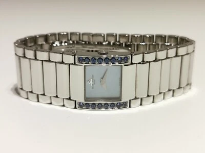 GENUINE SWISS LADIES QUARTZ WATCH"BAUME & MERCIER" CATWALK WITH 16 BLUE SAPPHIRE - Image 1 of 4