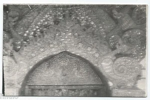 BM376 Carte Photo vintage card RPPC Indochine sculpture bas relief détail - Picture 1 of 1