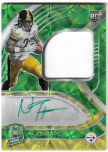 Najee Harris 2021 SPECTRA NFL ROOKIE JERSEY AUTOGRAPH CARD Steelers RC AUTO /35 - Picture 1 of 2