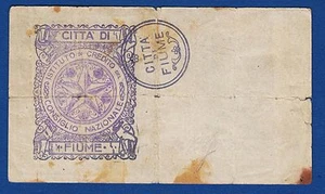 Austria Hungary, 25 Kronen, Korona 1918, CITTA DI FIUME Consiglio Nazionale-RARE - Picture 1 of 1