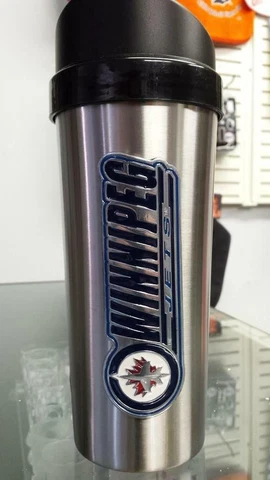 NHL Winnipeg Jets Protein Shaker / Mixed Drink Shaker Cover