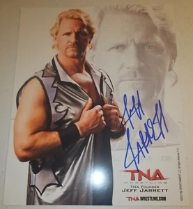 Signed Autographed TNA Wrestling Jeff Jarrett Promo Photo Impact WWF WWE WCW AEW - Picture 1 of 3