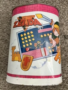 RARE 1988 The Legend of Zelda Metal Trash/Garbage Can - READ - FREE SHIP! - Picture 1 of 7