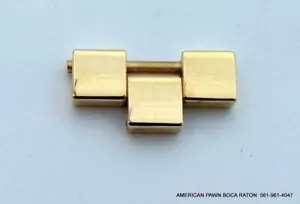 18k Chopard Happy Sport 19mm Gold Watch Band Link - Picture 1 of 12