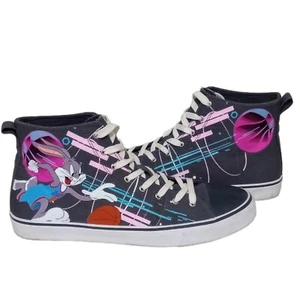 Space Jam A NEW LEGACY Men's Gray Tune Squad Hi Top Sneakers F20MSJ002B Size 10 - Picture 1 of 8