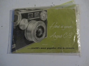 Here Is Your Argus C-3 Worlds Most Popular 35mm Camera Instruction Booklet 12-55 - Bild 1 von 2