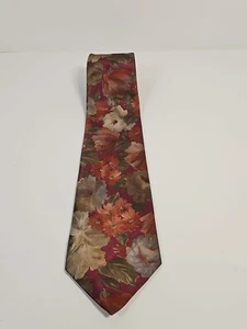 Towncraft Mens Formal Necktie 58"Lx4"W Red Floral Neck Tie - Picture 1 of 7