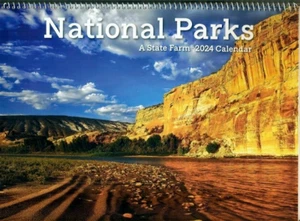 CALENDARIO DE PARED - COLECCIONABLE 2024 + PARQUES NACIONALES - ARIZONA - MAINE - MONTANA - Imagen 1 de 4