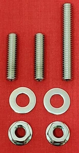 SBC CHEVY THERMOSTAT HOUSING STUD KIT BOLTS STAINLESS GM 265 283 305 327 350 400 - Picture 1 of 2