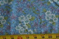 By 1/2 Yd M8026 Vintage Blue on Blue Soft Cotton Flannel 46" Wide 
