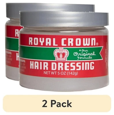 (2 pack) Royal Crown Hair Dressing, 5oz., All Hair Types, Moisturizing Foto 1 de 4