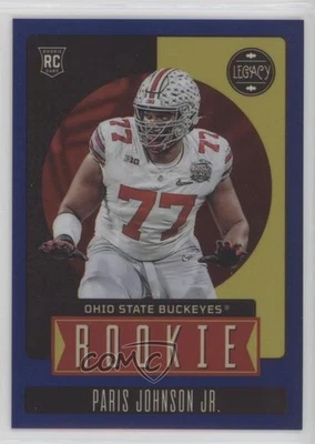 2023 Legacy Rookies Premium Edition Sapphire /35 Paris Johnson Jr #177 Rookie RC - Image 1 of 2