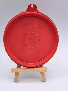 Tapa de repuesto roja vintage Tupperware #215 4,25" redonda - Imagen 1 de 2