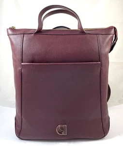 Cole Haan Grand Ambition wandelbarer Rucksack Tasche Leder weinrot regulär 278 $ - Bild 1 von 9