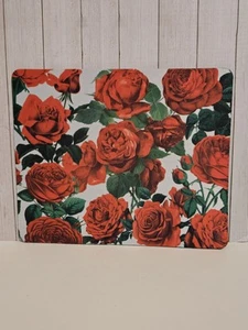 Red Roses Mouse Pad Laptop Computer PC Mouse Pad - 9.2" x 7.7" - Picture 1 of 3
