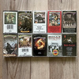 10x Molly Hatchet Cassette Tape Lot: Lightning Strikes No Guts The Deed Is Done - Picture 1 of 3