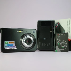 18.0MP Unbranded Compact Digital Camera Black Tested With Battery and Charger - Picture 1 of 7