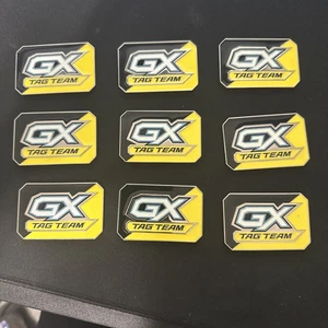 9x 2019 Pokémon Sun & Moon GX Tag Team Metal Marker Badge Rare Limited Edition - Picture 1 of 11