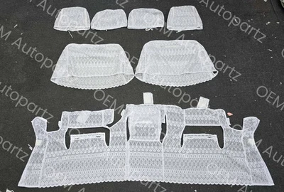 Cubierta de medio asiento genuina Lexus LS430 2001-2003 tela malla blanca OEM usada Foto 1 de 4