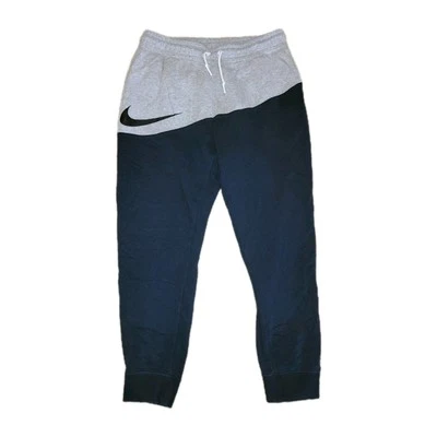 Pantalones de chándal Nike NSW Sportswear Swoosh para hombre L gris negro cónico CZ4928-063 Foto 1 de 4