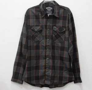DIXXON Flannel Co Jack Daniels Mens Large Gray Plaid Exclusive Klock Werks 2021 - Picture 1 of 7