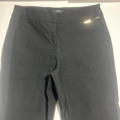 Pantalones Tahari negros elásticos de pierna recta XS trabajo oficina minimalista Foto 1 de 4