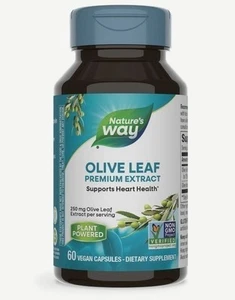 NATURES WAY - Olive Leaf Premium Extract - 60 Vegan Capsules - Picture 1 of 3