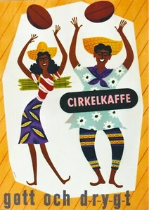 Original vintage poster CIRKEL COFFEE LATINO DANCERS 1951 - Picture 1 of 1