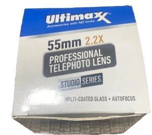 Ultimaxx 55mm 2.2x AF Telephoto Lens Model Studio Series w/Box - Picture 1 of 2