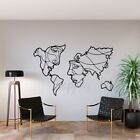 Idea World Map Wall Decal Living Room Geometric Map Wall Stickers Travel World