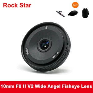 Astrhori 10mm F8 II Fisheye MF Camera Lens For Sony Nikon M43 Fuji Leica Cameras - Picture 1 of 12