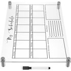 White Magnetic Weekly Planner Board for Desk & Fridge