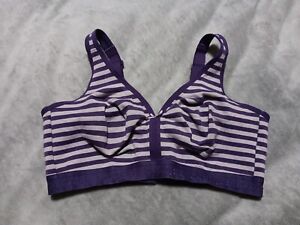 CACIQUE Violet Cotton No-Wire Full Coverage Bra Size: 40DD
