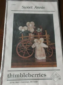 THIMBLEBERRIES SWEET ANNIE ANGEL DOLLS 9" & 12" SEWING PATTERN DECORATIONS UNCUT - Picture 1 of 2